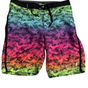 Hurley Boys Board‎ Shorts Size 16 Digital Camo